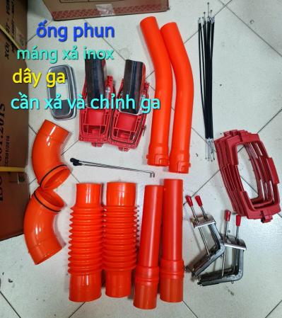 Bộ Cần Inox 304 Điều Chinh Xả Phân Chỉnh Ga Dành Cho Máy Phun Hạt - Phun Phân - Xạ Lúa - Phun Vôi Bột.