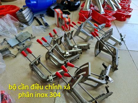 Bộ Cần Inox 304 Điều Chinh Xả Phân Chỉnh Ga Dành Cho Máy Phun Hạt - Phun Phân - Xạ Lúa - Phun Vôi Bột.